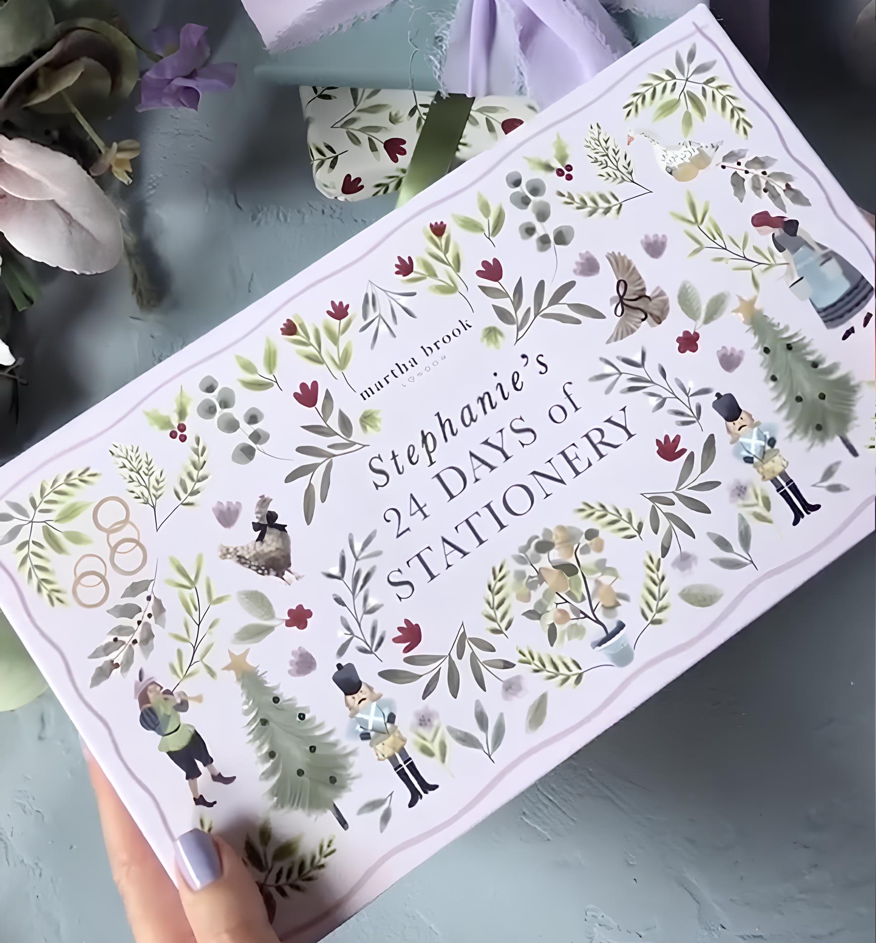 24-dagars skrivmaterial adventskalender